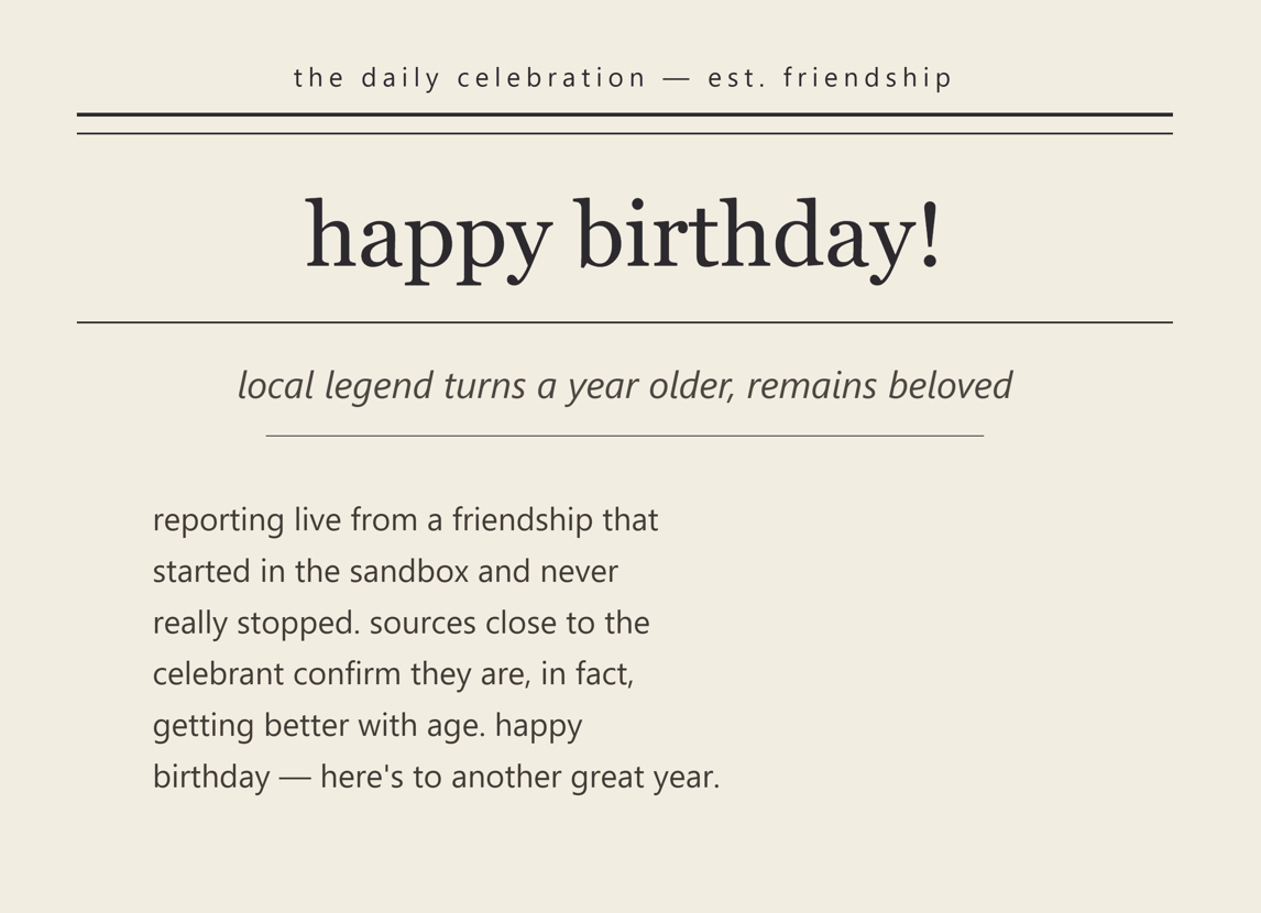 sweet birthday wishes for an old childhood friend
