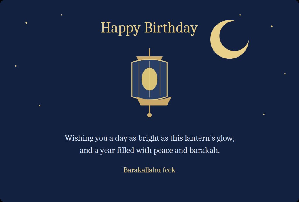 islamic birthday wishes