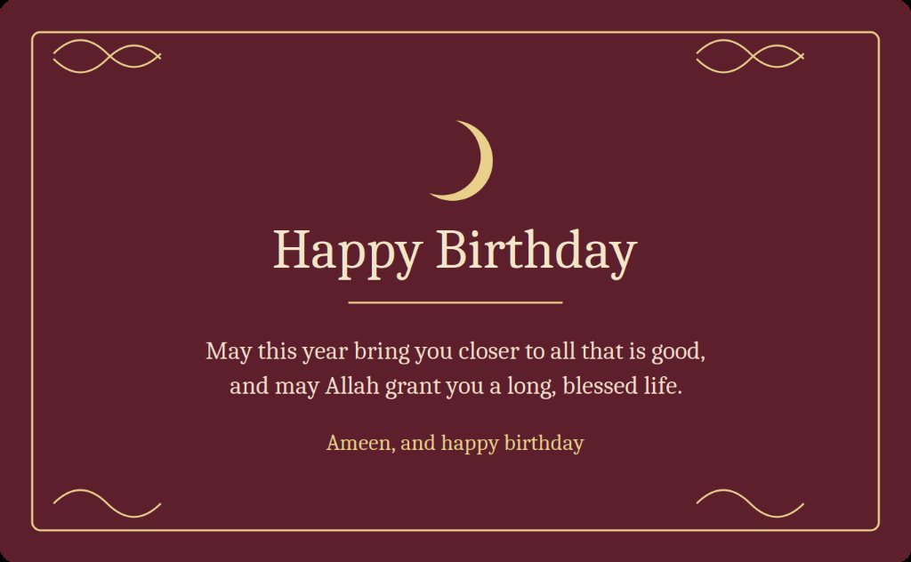 islamic birthday prayers for family