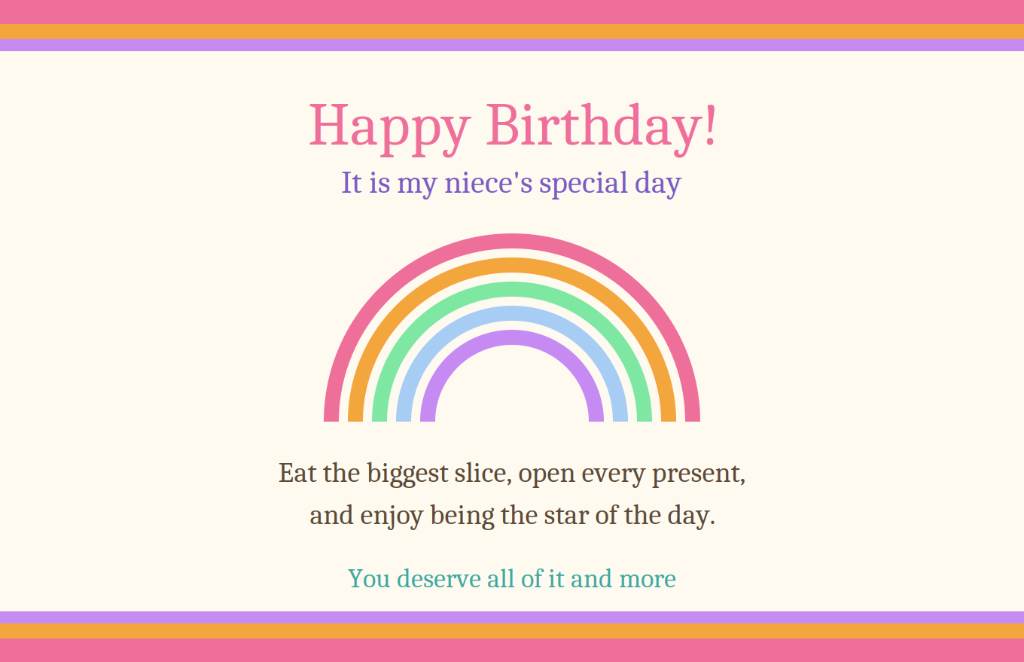birthday wishes for niece from uncle