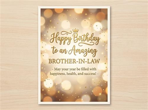 heartfelt birthday wishes for brother in law
