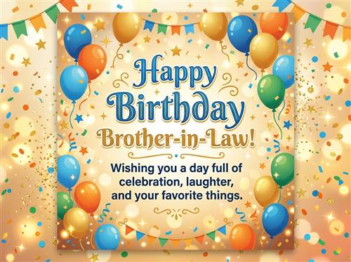 funny birthday wishes for brother in law