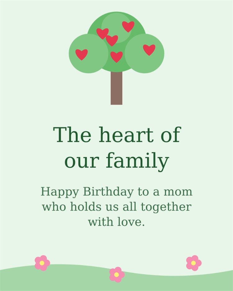 The Heart Of Our Family - Holds us together with love stepmom card