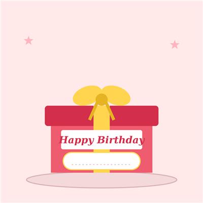 Birthday Gift Box Cake