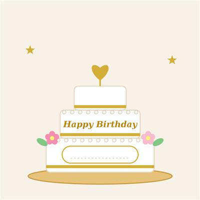 Royal Gold Heart Cake